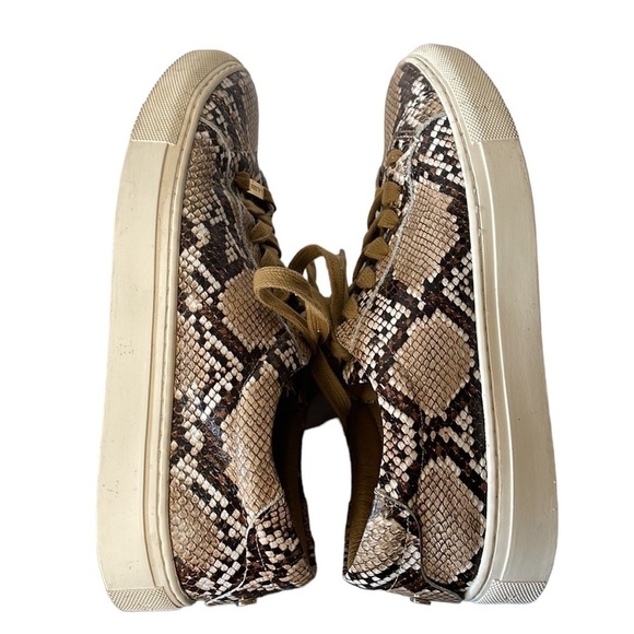 J/Slides Sneakers Shoes Hilton Platform Leather Snakeskin Animal Print Mobwife 8 - Picture 5 of 10